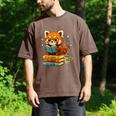 Reading Book Lover Red Panda Read Books Be Kind Stays Weird Men's Comfort Colors T-Shirt Espresso