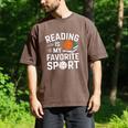 Reading Is My Favorite Sport Reading Book Lover Reader Men's Comfort Colors T-Shirt Espresso
