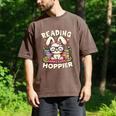 Reading Makes You Hoppier Bunny Book Fans Toddler Kid Men's Comfort Colors T-Shirt Espresso Reading Makes You Hoppier Bunny Book Fans Toddler Kid Men's Comfort Colors T-Shirt Espresso