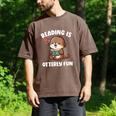 Reading Is Otterly Fun Otter Bookworm Book Lover Librarian Men's Comfort Colors T-Shirt Espresso