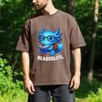 Readsolotl Blue Kawaii Axolotl Book Lover Reading Men's Comfort Colors T-Shirt Espresso