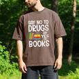 Red Ribbon Week Say No To Drugs Say Yes To Books Drug Free Men's Comfort Colors T-Shirt Espresso Red Ribbon Week Say No To Drugs Say Yes To Books Drug Free Men's Comfort Colors T-Shirt Espresso