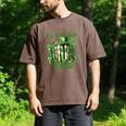 Retro Book Lucky Reading Teacher St Patrick's Day -Adults Small Cotton Blend Polyester Blend Short Sleeve Men's Comfort Colors T-Shirt Espresso