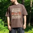 Retro A Day Without Reading Is Like Just Kidding Book Lover Men's Comfort Colors T-Shirt Espresso