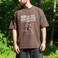 Run Like Your Book Boyfriend Is Waiting Runner Reader Men's Comfort Colors T-Shirt Espresso