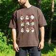Santa Ghost Reading Books Christmas Library Teacher Men's Comfort Colors T-Shirt Espresso