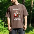 He Sees What You'Ve Been Reading Santa Book Lover Men's Comfort Colors T-Shirt Espresso He Sees What You'Ve Been Reading Santa Book Lover Men's Comfort Colors T-Shirt Espresso