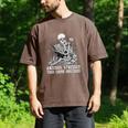 Skeleton Reading Book Anxious Stressed True Crime Obsessed Men's Comfort Colors T-Shirt Espresso