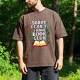 Sorry I Can't I Have Book Club Men's Comfort Colors T-Shirt Espresso