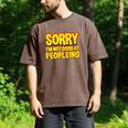 Sorry Im Not Good At Peopleing Introvert Men's Comfort Colors T-Shirt Espresso