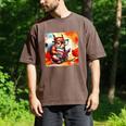 Squirrel Reading Comic Book On Autumn Branch Glasses Leaves Men's Comfort Colors T-Shirt Espresso