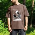 Tarot Card Shirt The Reader Tarot Skeleton Reading Book Men's Comfort Colors T-Shirt Espresso
