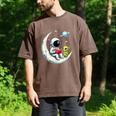UFO Alien Astronaut Reading Book In Space Men's Comfort Colors T-Shirt Espresso UFO Alien Astronaut Reading Book In Space Men's Comfort Colors T-Shirt Espresso