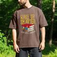 Wake Up Smarter Librarian Book Stack Premium Tri-Blend Men's Comfort Colors T-Shirt Espresso Wake Up Smarter Librarian Book Stack Premium Tri-Blend Men's Comfort Colors T-Shirt Espresso