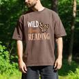 Wild About Reading Teacher Books Reader Lovers Leopard Zebra Men's Comfort Colors T-Shirt Espresso