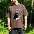 Women's First Of All I’m A Delight Cute Cat Books Coffee Humor Men's Comfort Colors T-Shirt Espresso