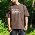 Women's Read Books Lift Weights Fight Fascists Reading Activism Men's Comfort Colors T-Shirt Espresso