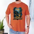 4 Books Are Portable Magic Bookish Reading Nerd Quote Men's Comfort Colors T-Shirt Yam