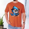 Adorable Book Lover Blue Jay With Reading Glasses Cute Raglan Baseball Tee Men's Comfort Colors T-Shirt Yam