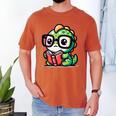 Adorable Book Lover Iguana With Reading Glasses Cute Men's Comfort Colors T-Shirt Yam
