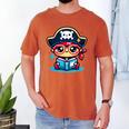 Adorable Book Lover Pirate With Reading Glasses Cute Men's Comfort Colors T-Shirt Yam Adorable Book Lover Pirate With Reading Glasses Cute Men's Comfort Colors T-Shirt Yam