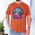 Adorable Book Lover Robot With Reading Glasses Cute Men's Comfort Colors T-Shirt Yam