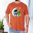 Astronaut Reading Book To Alien Shirt Moon Space Lover Kids Men's Comfort Colors T-Shirt Yam Astronaut Reading Book To Alien Shirt Moon Space Lover Kids Men's Comfort Colors T-Shirt Yam
