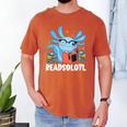 Axolotl Read Book Kawaii Reading Books For Men Women Men's Comfort Colors T-Shirt Yam