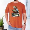 Bearded Dragon Reading Books Matching Bookworm Librarian Men's Comfort Colors T-Shirt Yam Bearded Dragon Reading Books Matching Bookworm Librarian Men's Comfort Colors T-Shirt Yam