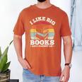 I LIKE BIG BOOKS AND I CANNOT LIE Book Lover Print Men's Comfort Colors T-Shirt Yam I LIKE BIG BOOKS AND I CANNOT LIE Book Lover Print Men's Comfort Colors T-Shirt Yam