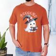 Boo Ghost Books Coquette Bow Halloween Women School Teacher Men's Comfort Colors T-Shirt Yam