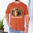 Boo-Kmarked Fall Pumpkin Books Halloween Teacher Teaching Men's Comfort Colors T-Shirt Yam Boo-Kmarked Fall Pumpkin Books Halloween Teacher Teaching Men's Comfort Colors T-Shirt Yam