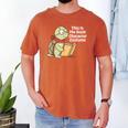 This Is My Book Character Costume Turtle Kids Reading Men's Comfort Colors T-Shirt Yam