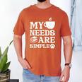 Book Coffee Dog Book My Needs Are Simple Men Women Kids Men's Comfort Colors T-Shirt Yam Book Coffee Dog Book My Needs Are Simple Men Women Kids Men's Comfort Colors T-Shirt Yam