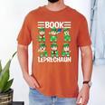 Book Leprechaun St Patrick's Day Library Librarian Reading Men's Comfort Colors T-Shirt Yam