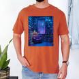 Book Library Bookshelf Armchair Window Pattern Print Men's Comfort Colors T-Shirt Yam