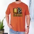 Book Love Scene The Book Was Better Bookworm Vibes Men's Comfort Colors T-Shirt Yam Book Love Scene The Book Was Better Bookworm Vibes Men's Comfort Colors T-Shirt Yam