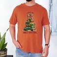 Book Lover Christmas Tree I Have No Shelf Control Men's Comfort Colors T-Shirt Yam