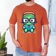 Book Lover Frankenstein's Monster With Reading Glasses Men's Comfort Colors T-Shirt Yam Book Lover Frankenstein's Monster With Reading Glasses Men's Comfort Colors T-Shirt Yam