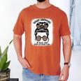 Book Lover What Happens At Book Club Stays Messy Bun Girls Men's Comfort Colors T-Shirt Yam