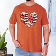 Book Lover Heart Shape Reading Librarian Valentine Men Women Men's Comfort Colors T-Shirt Yam Book Lover Heart Shape Reading Librarian Valentine Men Women Men's Comfort Colors T-Shirt Yam