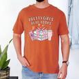 Book Lover's Pretty Girl's Read Books Men's Comfort Colors T-Shirt Yam
