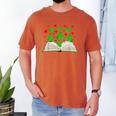 Book With Shamrocks Librarian Saint Patrick's Day Kids Men's Comfort Colors T-Shirt Yam Book With Shamrocks Librarian Saint Patrick's Day Kids Men's Comfort Colors T-Shirt Yam