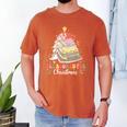 All Booked For Christmas Book Tree Lights Christmas Library Men's Comfort Colors T-Shirt Yam All Booked For Christmas Book Tree Lights Christmas Library Men's Comfort Colors T-Shirt Yam
