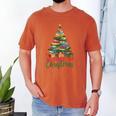All Booked For Christmas Reading Books Librarian Holiday Men's Comfort Colors T-Shirt Yam
