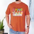All Booked For Summer Reading Beach Floral Bookish Book Girl Men's Comfort Colors T-Shirt Yam