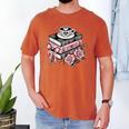 All Booked For Valentine's Coquette Bow Books Teacher Girly Men's Comfort Colors T-Shirt Yam All Booked For Valentine's Coquette Bow Books Teacher Girly Men's Comfort Colors T-Shirt Yam