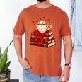 All Booked For Valentine’s Day Reading Teacher Men's Comfort Colors T-Shirt Yam All Booked For Valentine’s Day Reading Teacher Men's Comfort Colors T-Shirt Yam
