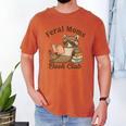 Bookish Feral Moms Book Club Raccoon Mother's Day Bookworm Men's Comfort Colors T-Shirt Yam Bookish Feral Moms Book Club Raccoon Mother's Day Bookworm Men's Comfort Colors T-Shirt Yam