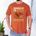 Bookmarks Are For Quitters Book Lover Saying Men's Comfort Colors T-Shirt Yam
